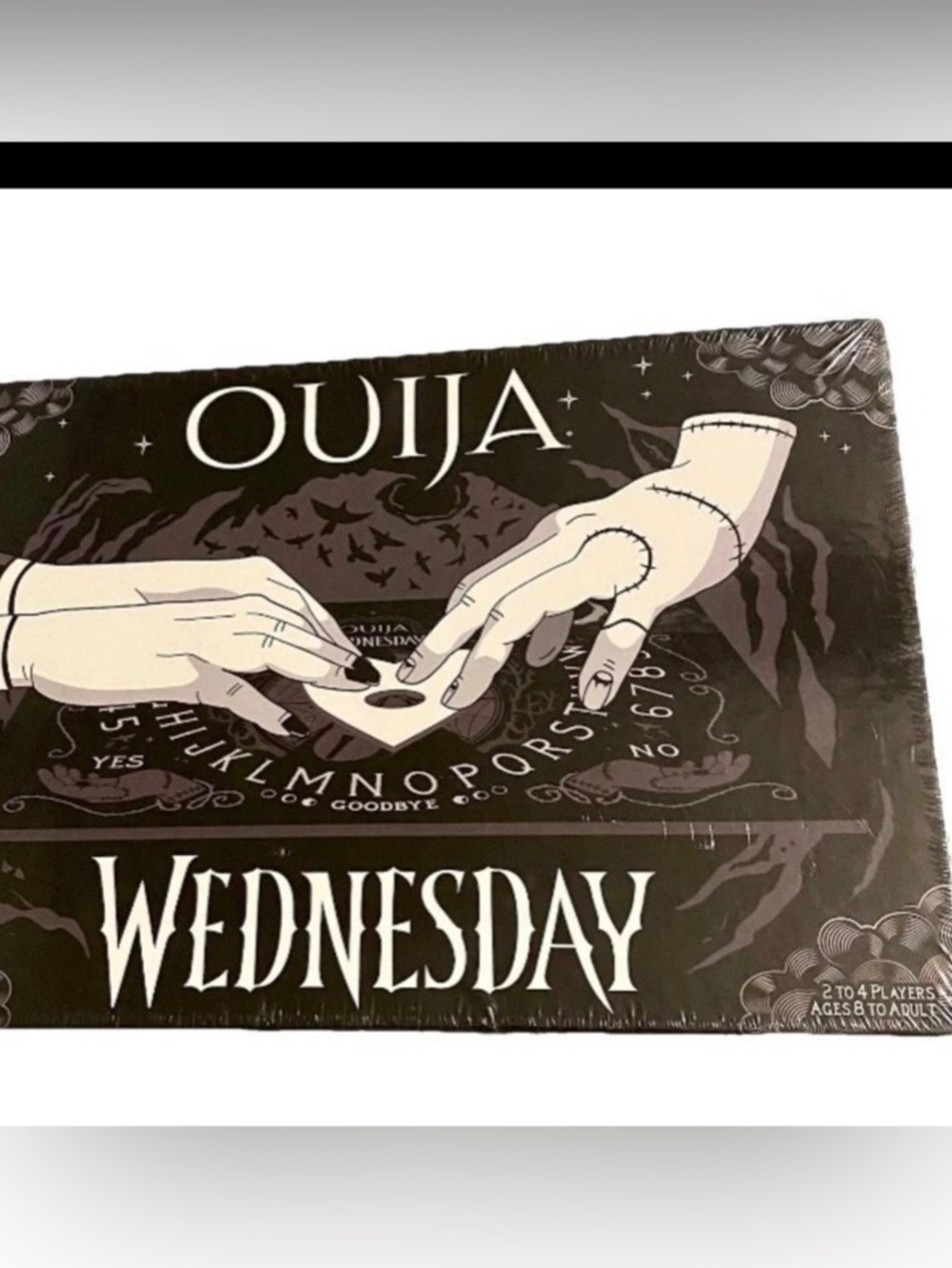 Ouija Wednesday Addams Edition Spirit Board USAOPOLY Halloween Decoration